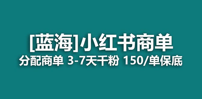 （7349期）2023蓝海项目，小红书商单，快速千粉，长期稳定，最强蓝海没有之一