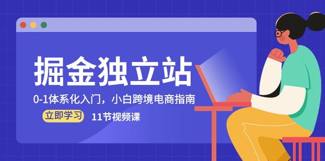 （10536期）掘金 独立站，0-1体系化入门，小白跨境电商指南（11节视频课）