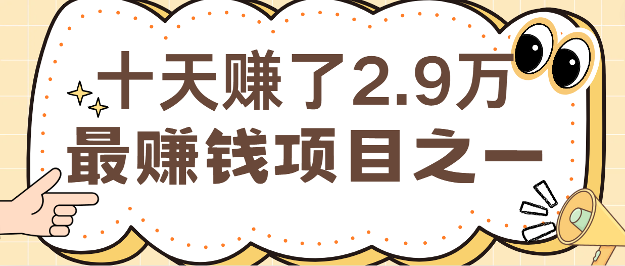 闲鱼小红书最赚钱项目之一，轻松月入6万+